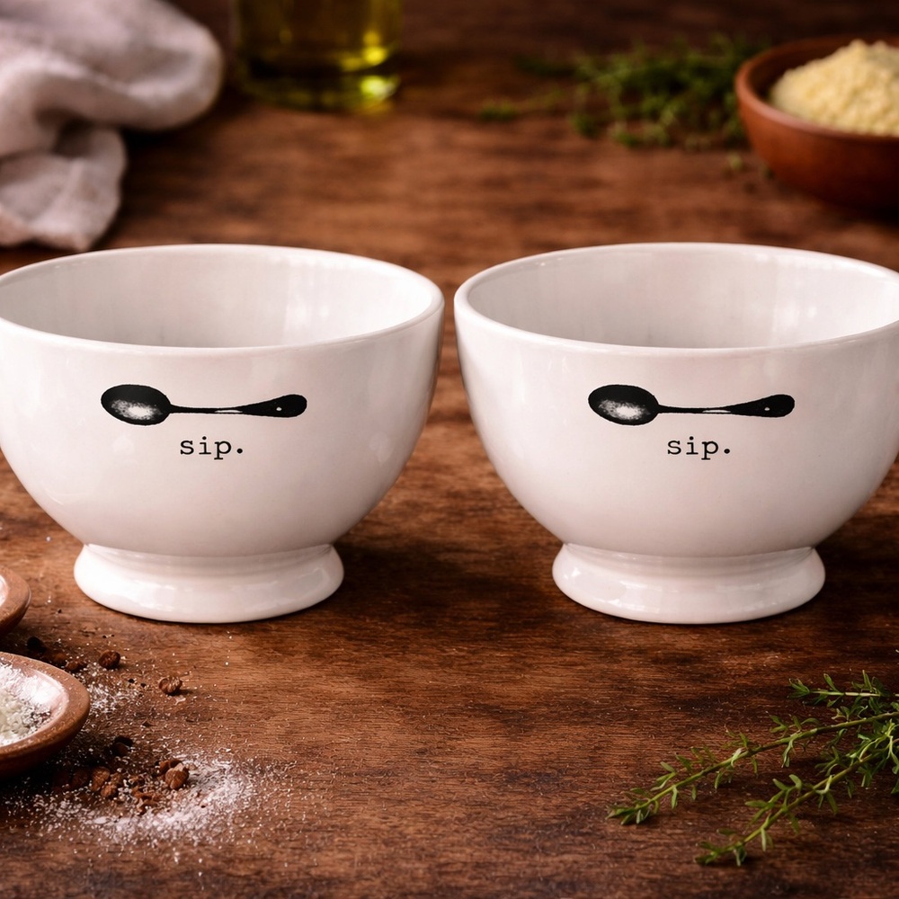 Rae Dunn Icon Sip‎ Cereal Soup Bowl